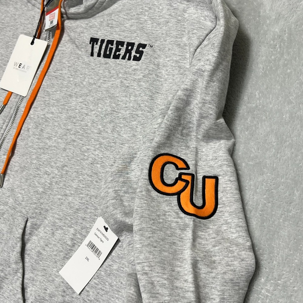 WEAR by Erin Andrews Clemson Tigers Womens XXL Full Zip Hoodie Gray Size 2XL NWT - Picture 4 of 7